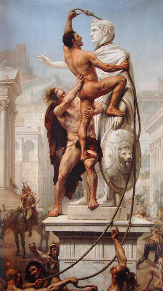 Sack of Rome by the Visigoths on 24 August 410 by JN Sylvestre 1890 From Wikipidia